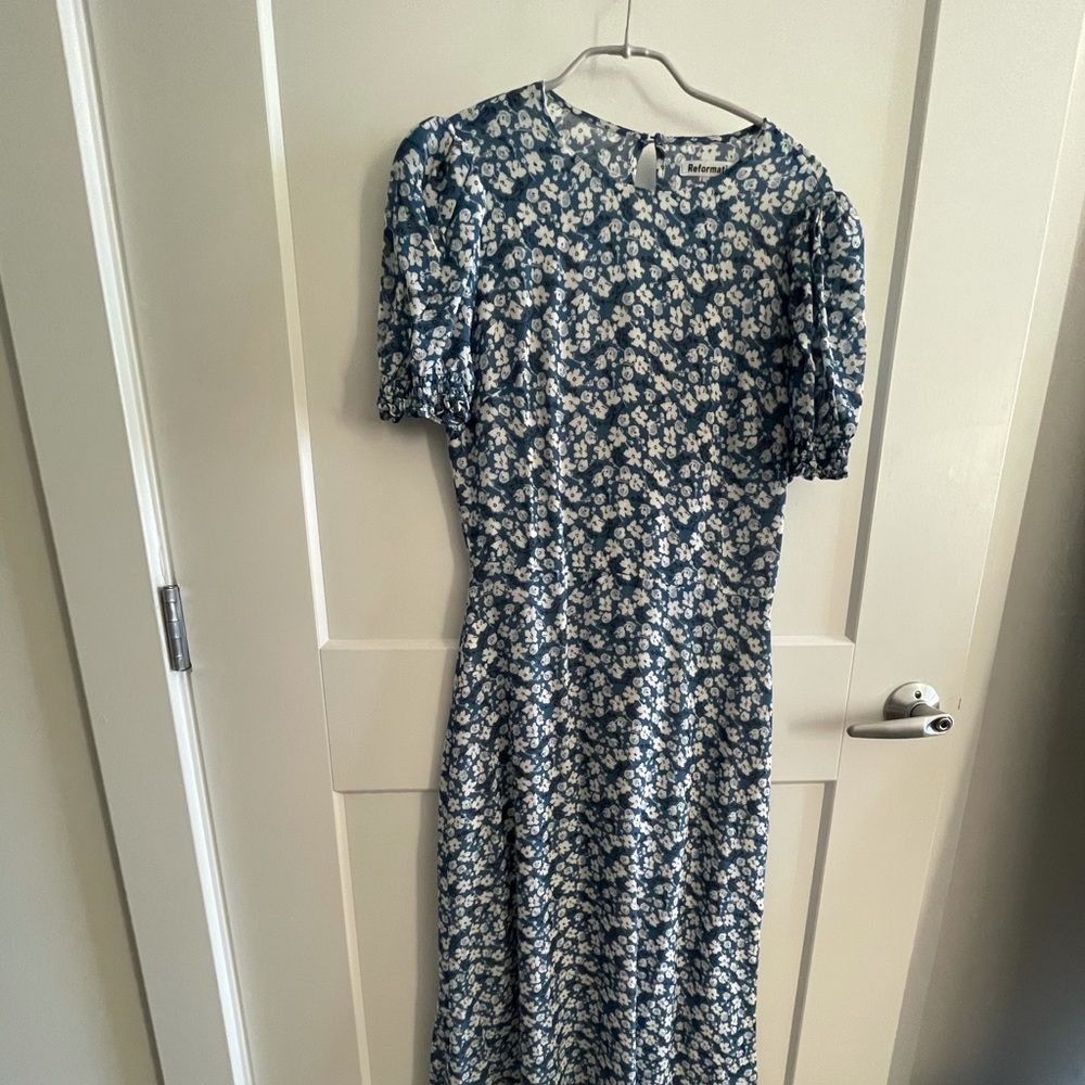 Reformation dress with fine floral print